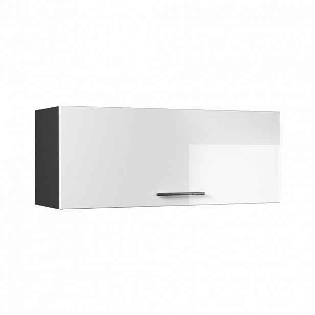 Vicco VĚŠÁK NA STĚNU Fame-Line, Bílá vysoký lesk/Antracit, 100 cm