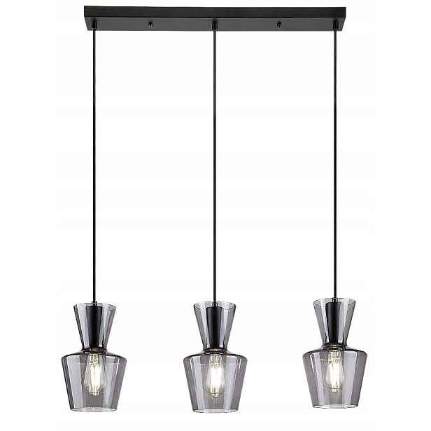Závěsná lampa E27 3x60W černá matná 72163 Abra Rabalux