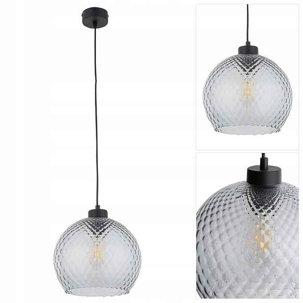 Černá závěsná lampa Devon klasická nad psací stůl v pracovně Tk Lighting