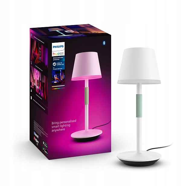 Stolní lampa Philips Hue Go Ambiance 6W 530 lm Bluetooth bílá
