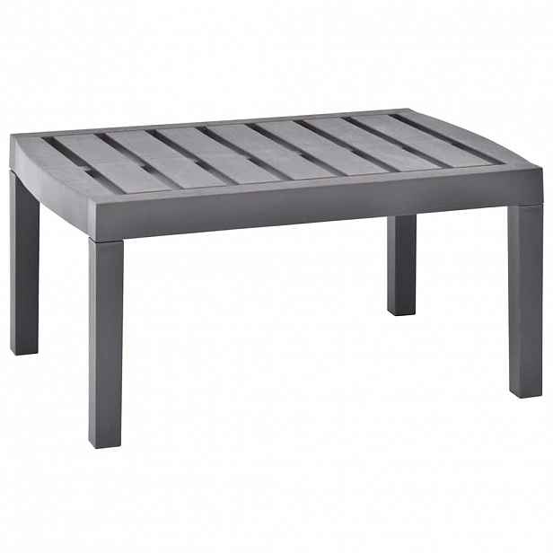 vidaXL Zahradní stolek moka 78 x 55 x 38 cm plast