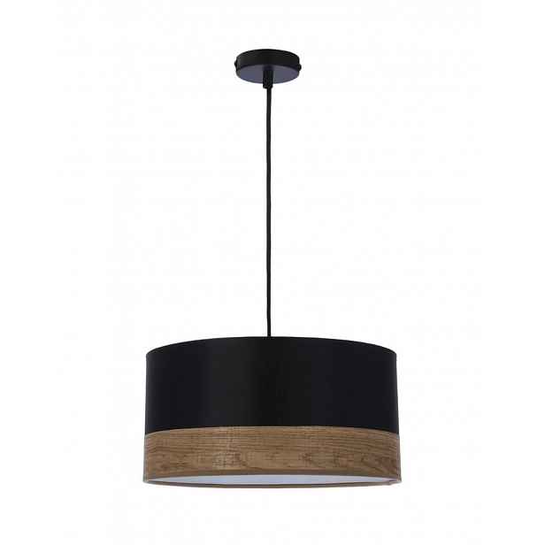 Candellux - Závěsná lampa Porto s černým stínidlem