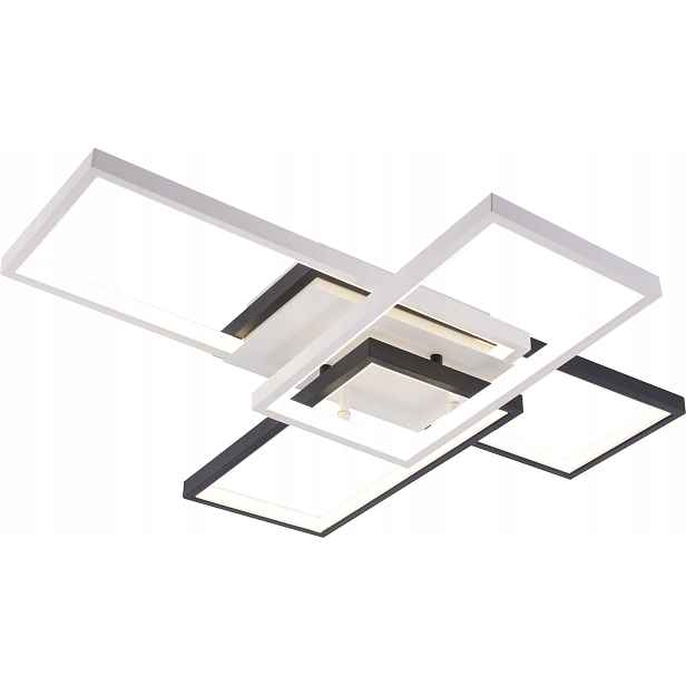 Led Lustr Stropní Svítidlo 144W Bílo-černá 3000-6000K Dálkový Ovladač Vargo DL1381