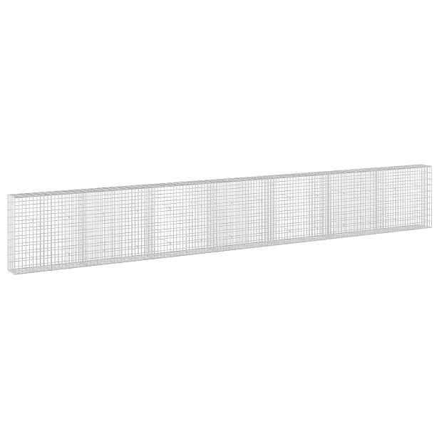 vidaXL Gabion s drátem 3,5 mm a síťkou 5x10 cm 700x30x100 cm