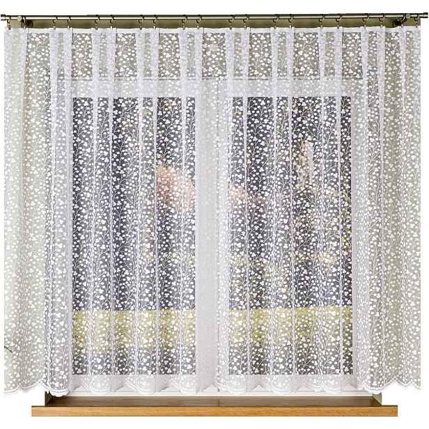 Czesława vzor 007576 vel. 500 x 160 cm záclona, rovná (s lemováním)
