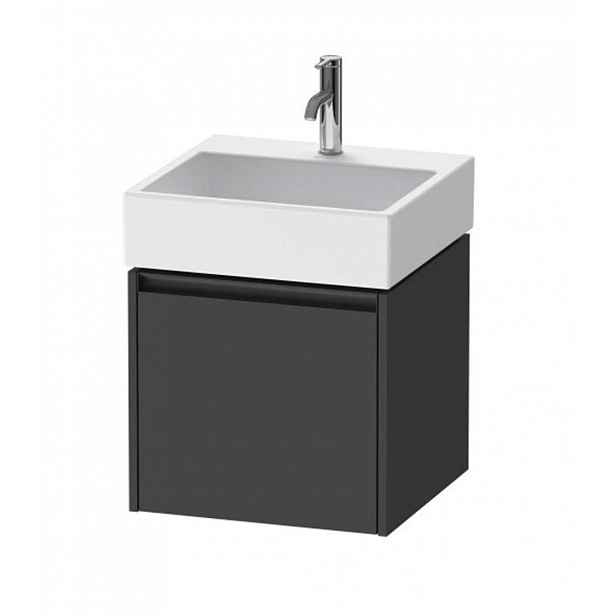 Duravit Ketho.2 - Umyvadlová skříňka 44x48x46 cm, 1 zásuvka, grafit mat K25074049490000