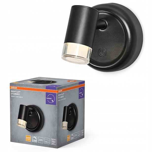 Led Lampička Noční Magnetická 1.8W 100lm 3000K Stmívatelná Nightlux Osram