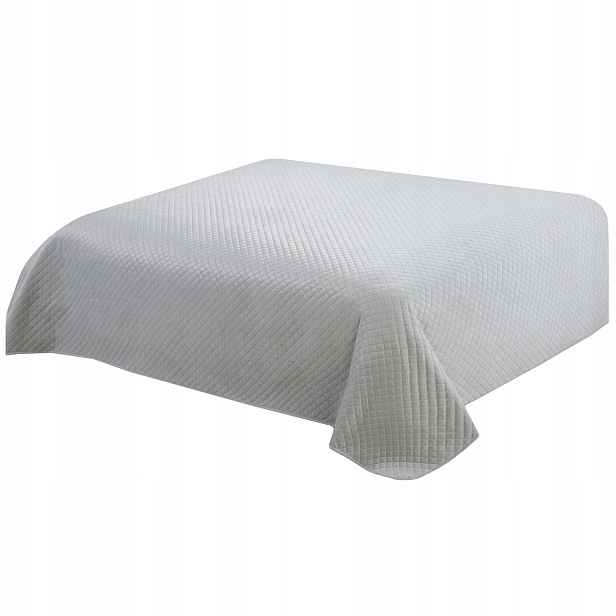 Přehoz 170x210 na postel prošívaný jednobarevný 7082 velvet šedý