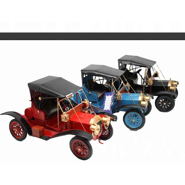 Replika Auta Dekorace Retro Auto Jako Dárek Auto Vozidlo Černá