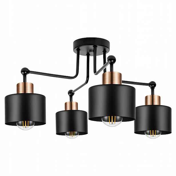 závěsné stropní svítidlo Lustr Stropní Svítidlo Led E27 Moderní černá Premium