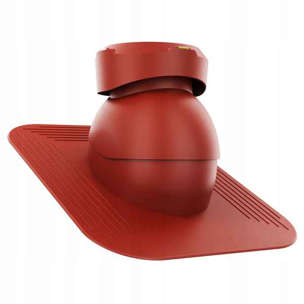 Krbový kanalizační ventilátor fi110 Pod Asfaltový Šindel/pape Červený Ral 3009