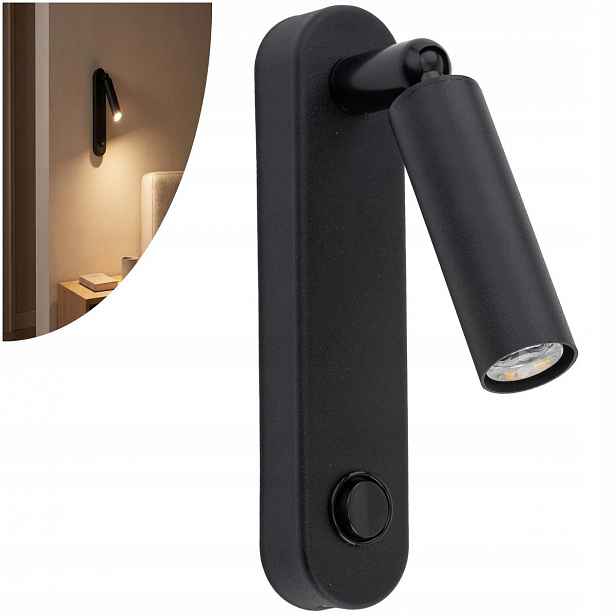Nástěnné svítidlo Černá lampa G9 Moderní kov Enzo Tk Lighting