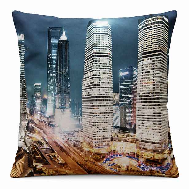 Povlak na polštář LIGHT CITY 40x40 cm   motiv velkoměsta MyBestHome