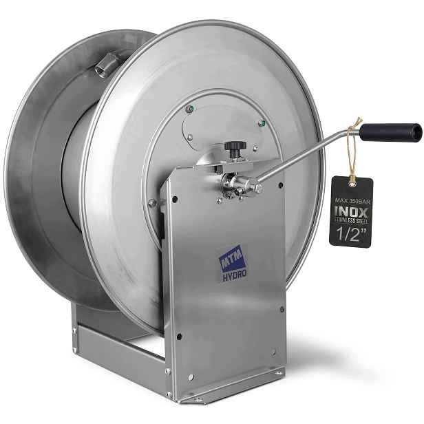 Buben 1/2"F Inox 350bar, navíječ na hadici pro myčku do max 90 m na jatka do haly