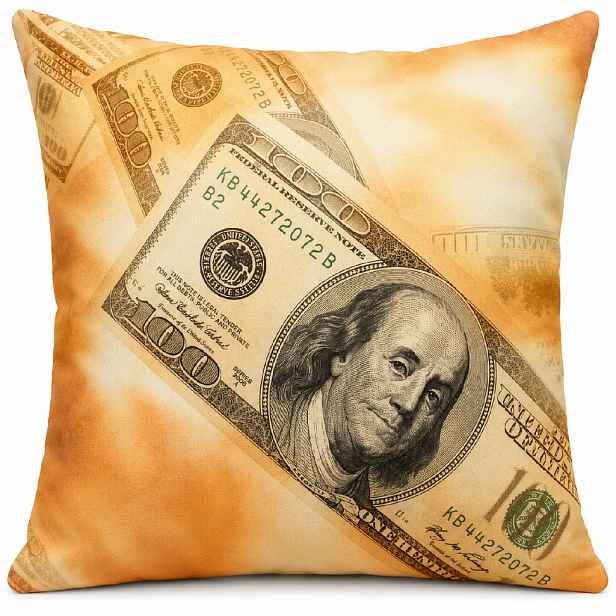 Povlak na polštář DOLLAR 40x40 cm  motiv dolaru MyBestHome
