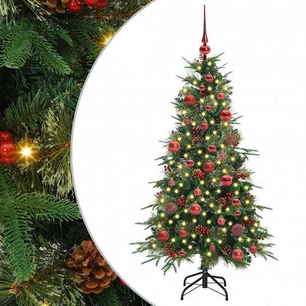 vidaXL Umělý Skládací Vánoční Strom s stojanem Zelená 150 cm PE a PVC