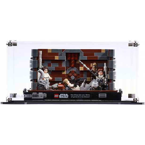 Blacked Brick vitrína pro Lego Star Wars 75339 Diorama drtič odpadků