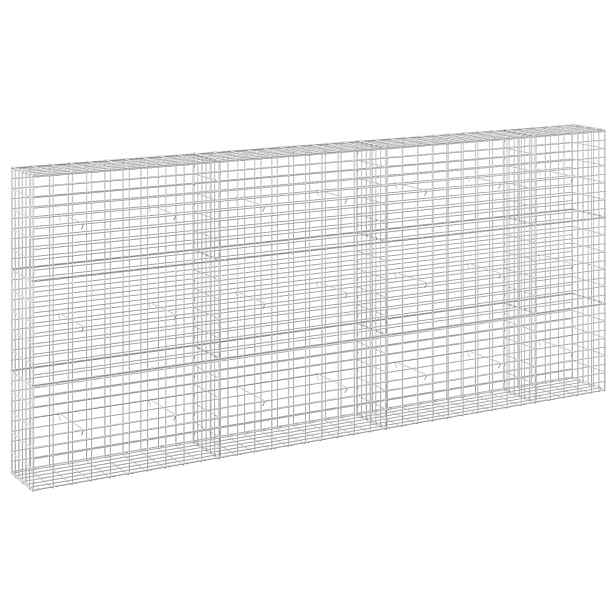 vidaXL Gabion s drátem 3,5 mm a síťkou 5x10 cm 350x30x150 cm