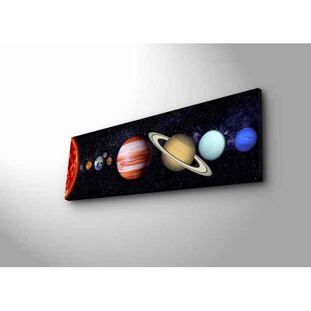 Wallity Obraz s LED osvětlením PLANETY 30 x 90 cm