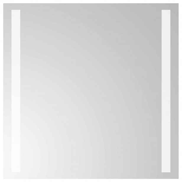 vidaXL LED koupelnové zrcadlo Transparentní 40 x 40 cm tvrzené sklo