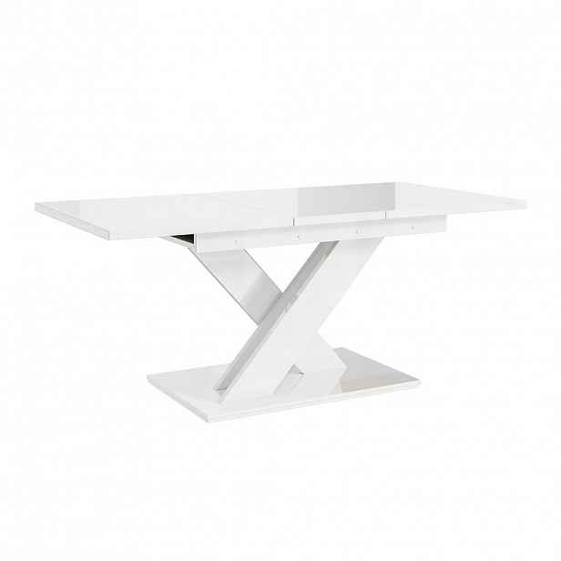 Home Collective ROZKLÁDACÍ JÍDELNÍ STŮL 140–180 cm Bílý lesklý
