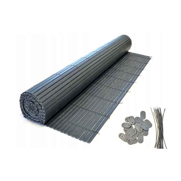 Oboustranná Pvc Balkonová Podložka 0,9 x 3 m, antracit