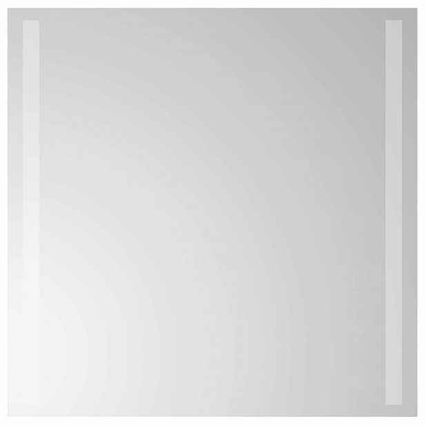 vidaXL LED koupelnové zrcadlo Transparentní 50 x 50 cm tvrzené sklo