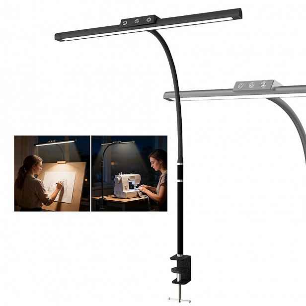 Led Stolní Kreslicí Lampička Na Čtení Nastavitelná Usb Černá