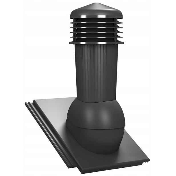 Wirplast Wirovent Plus Větrací Komín 125 mm Pro Braas Teviva Antracit