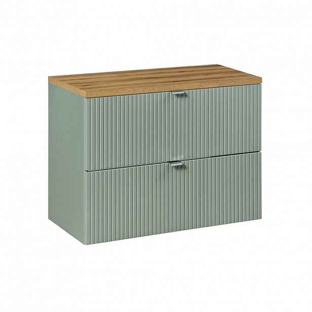 Petits-meubles SKŘÍŇKA POD UMYVADLO 80.4cm Jade Zelená a dřevo