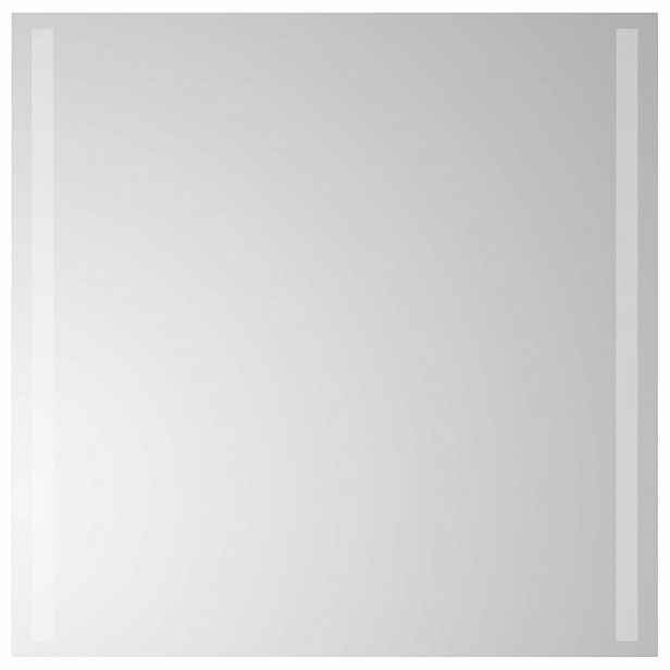 vidaXL LED koupelnové zrcadlo Transparentní 60 x 60 cm tvrzené sklo