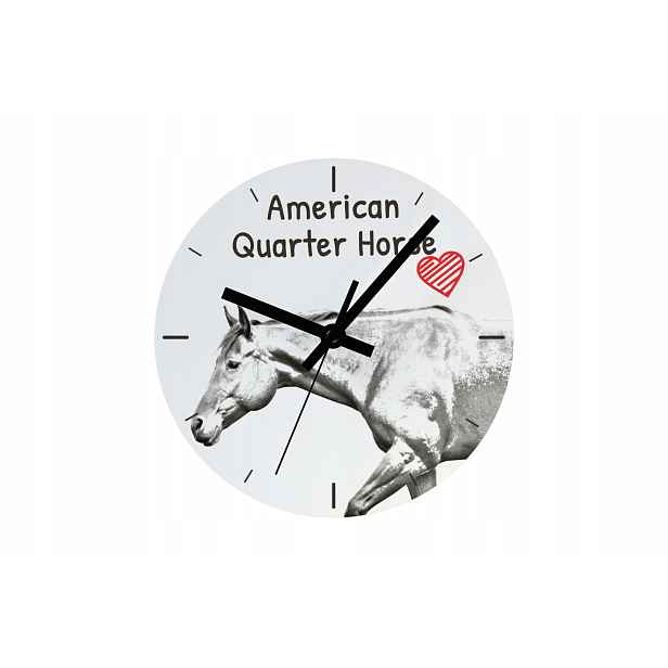 Kůň American Quarter hodiny s koněm závěsné a stojící, personalizace
