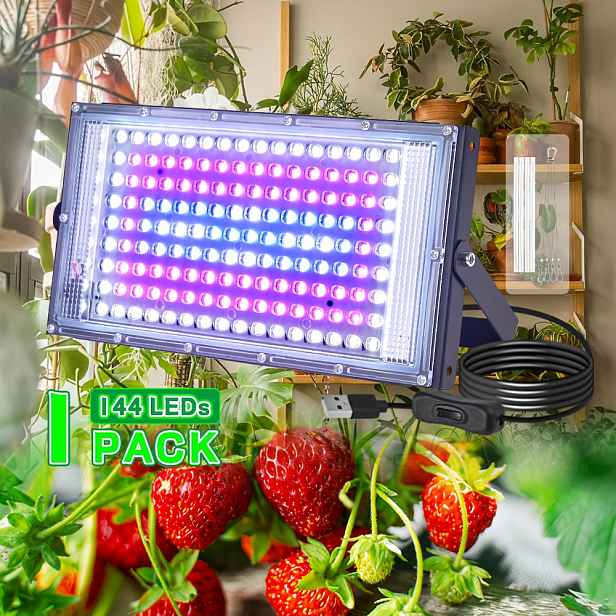 TEMU 1/2/3ks 5V s 144 LED korálky, napájené přes USB se spínačem, s provazem na zavěšení, leštěný povrch, vysoce účinný odvod , skládací pro úsporu