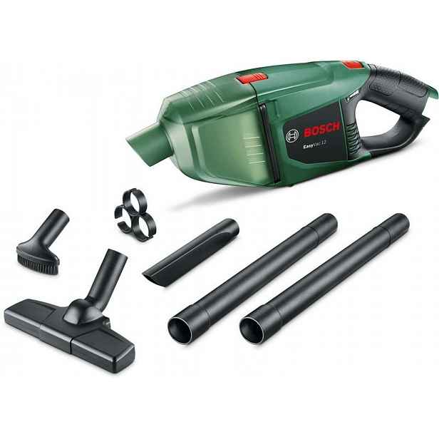 Bosch - 12V AKU ruční vysavač, objem 380 ml, bez baterie a nabíječky 06033D0000