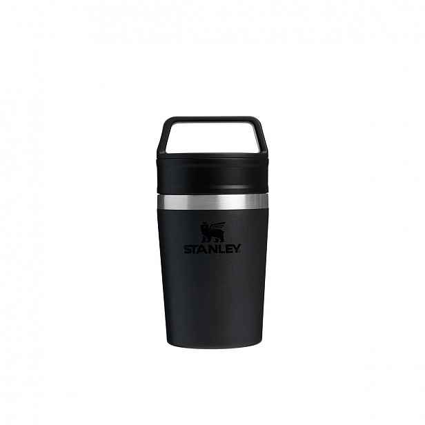 Černý 0,23L Café-To-Go Malý Černý Cestovní Termohrnek s Držákem