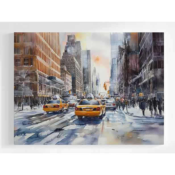 Plakát Akvarel New York Taxi 100x75
