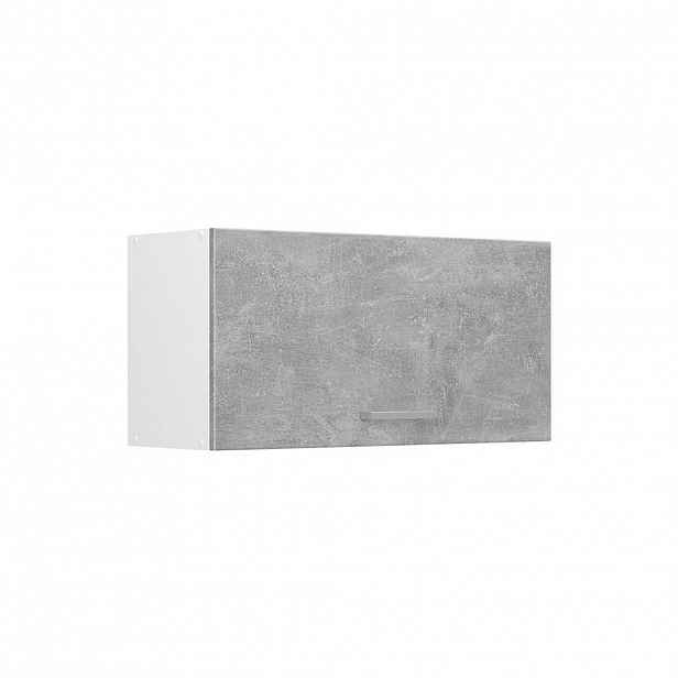 Vicco VĚŠÁK NA STĚNU R-Line, Beton/Bílá, 80 cm Plochý