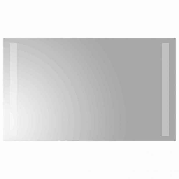 vidaXL LED koupelnové zrcadlo Transparentní 50 x 30 cm tvrzené sklo