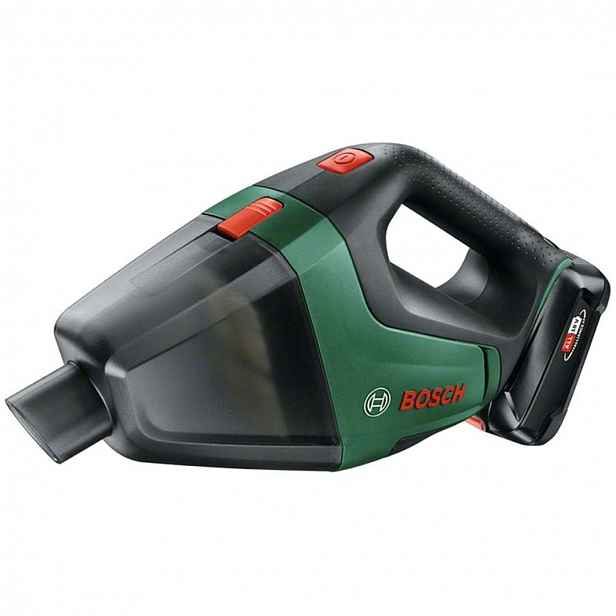 Bosch - 18V AKU ruční vysavač, objem 500 ml, 1x aku 2,5 Ah Li-Ion, nabíječka 06033B9103