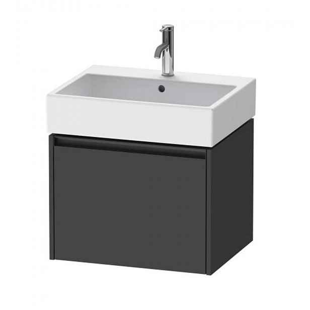 Duravit Ketho.2 - Umyvadlová skříňka 44x58x46 cm, 1 zásuvka, grafit mat K25075049490000