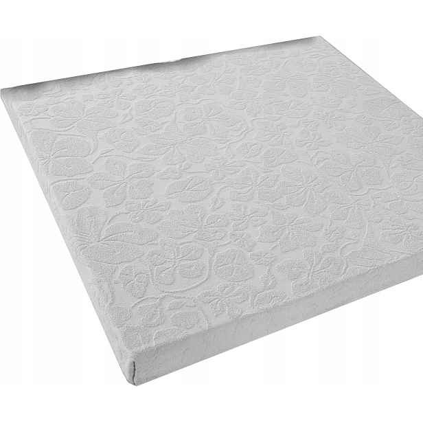 Froté prostěradlo bez gumičky Tulipán 175x220 Zwoltex světle šedá, Tlusté