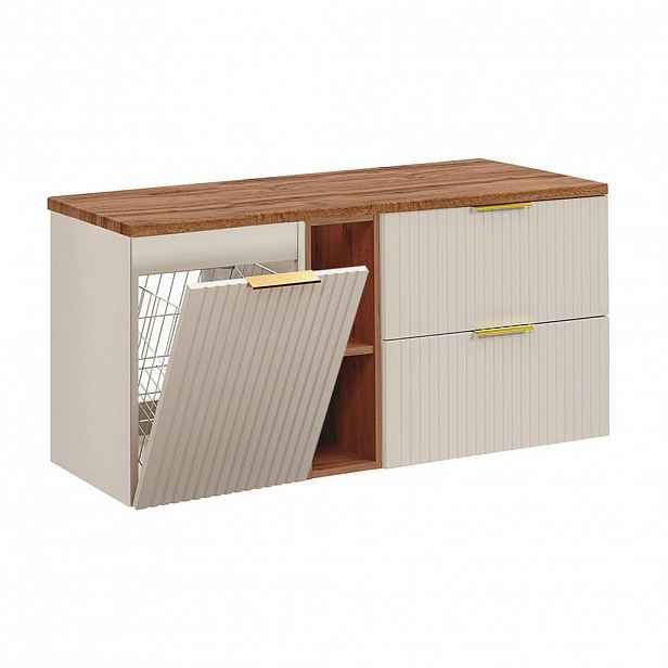 Petits-meubles SKŘÍŇKA POD UMYVADLO 120.8cm Adriel Kašmír a dřevo