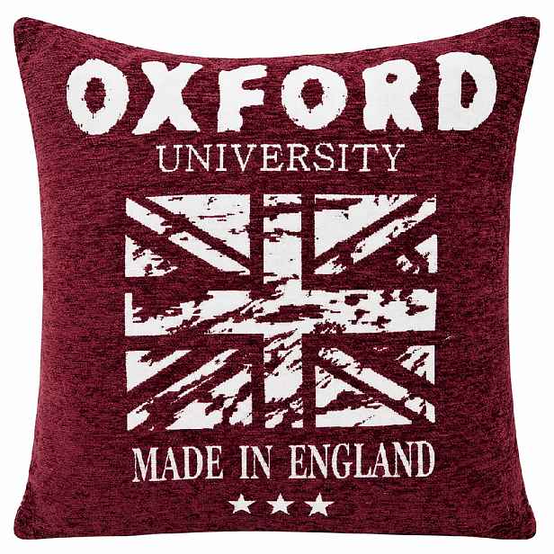 Povlak na polštář OXFORD 45x45 cm žinylka/gobelín vínová Mybesthome