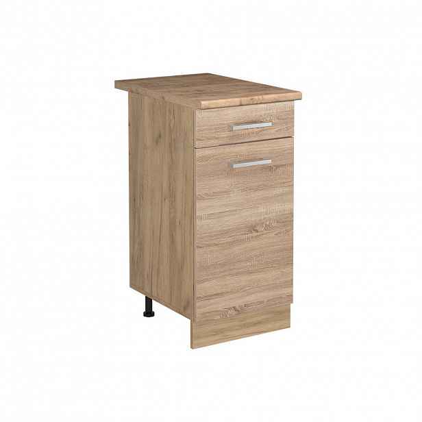 Vicco SPODNÍ SKŘÍŇKA KUCHYŇSKÉ LINKY R-Line, Sonoma/Zlatý mocný dub, 40 cm pracovná doska Dub Goldkraft