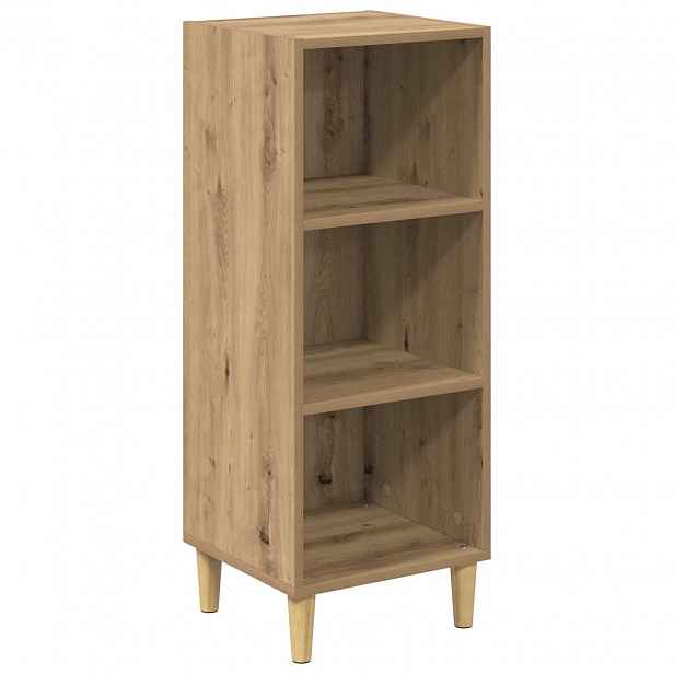 vidaXL Servírovací skříň Artisanový dub 34,5 x 32,5 x 90 cm