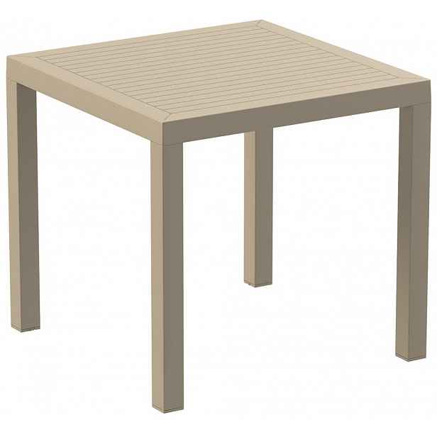 Zahradní stůl 80 cm Šedohnědá taupe