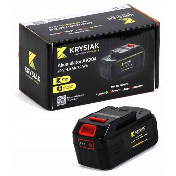 Baterie 20V 4Ah 4.0Ah Pro Kultivátor 4GARDEN Akumulátor