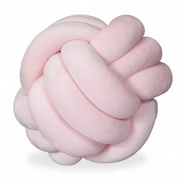 Relaxdays POLŠTÁŘ Růžový uzel 25 cm