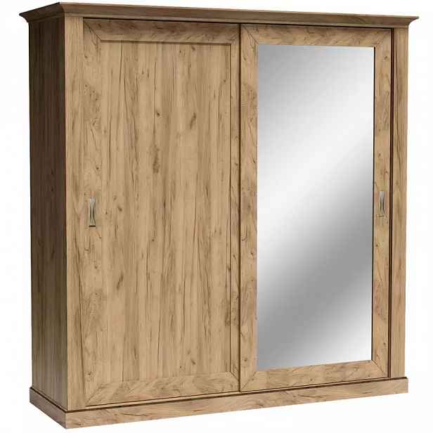 Šatní skříň Antica 213 cm Dub Craft Zlatý