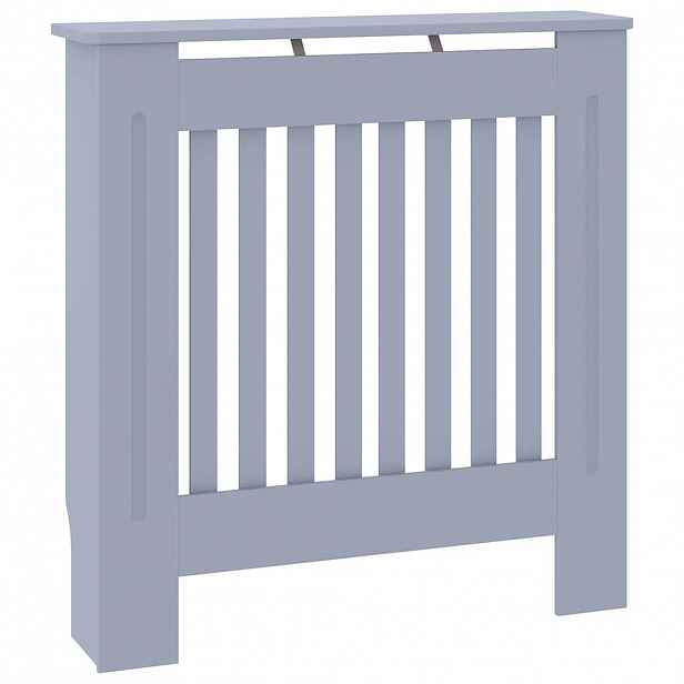 vidaXL Kryt radiátoru Šedá 78 x 19 x 81,5 cm Kompozitní dřevo